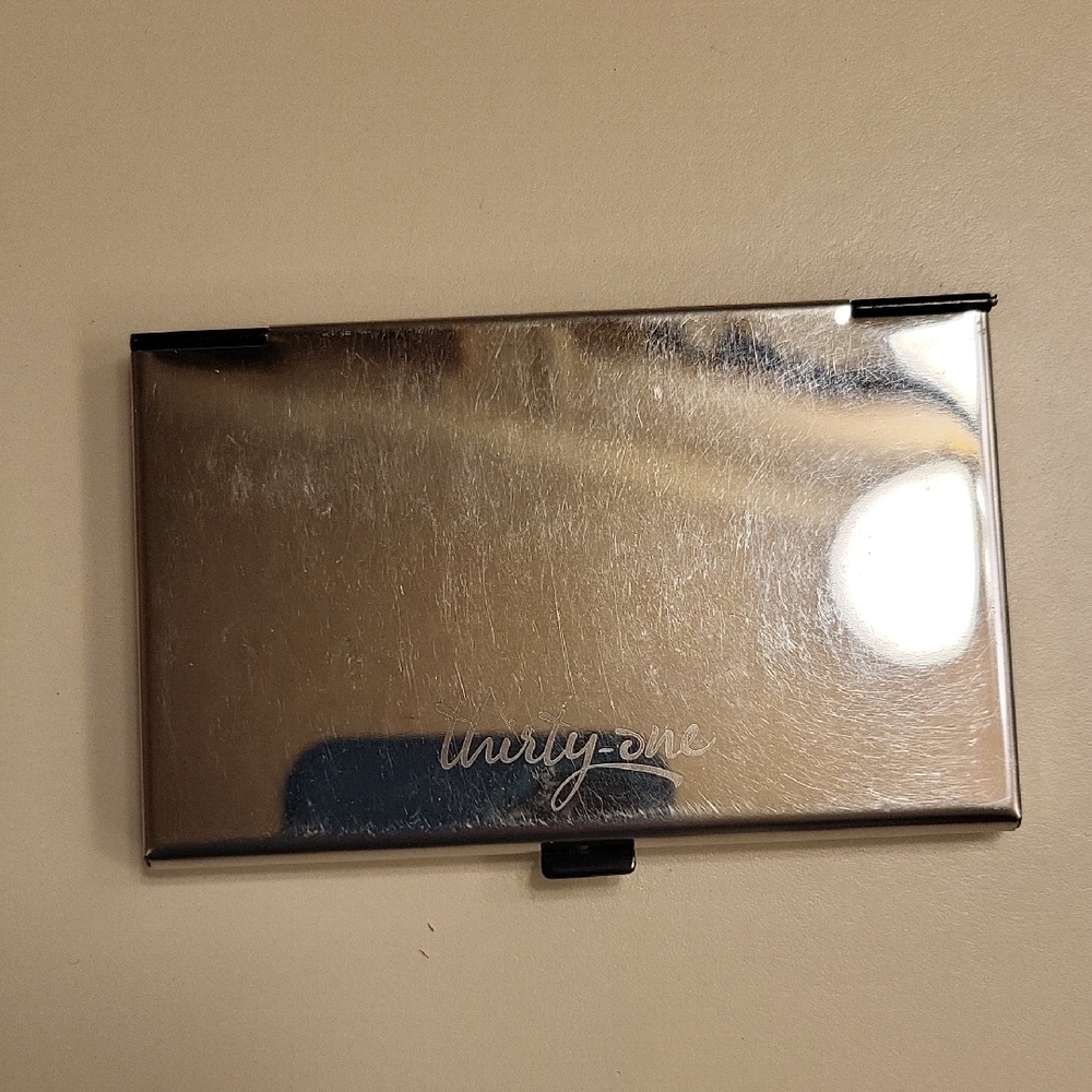 Silver Business Card Holder